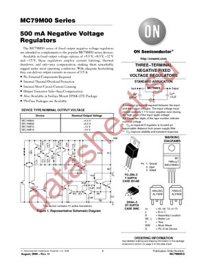 MC79M08CTG datasheet  